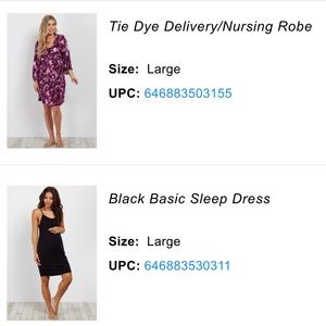 Nursing/delivery gown and robe